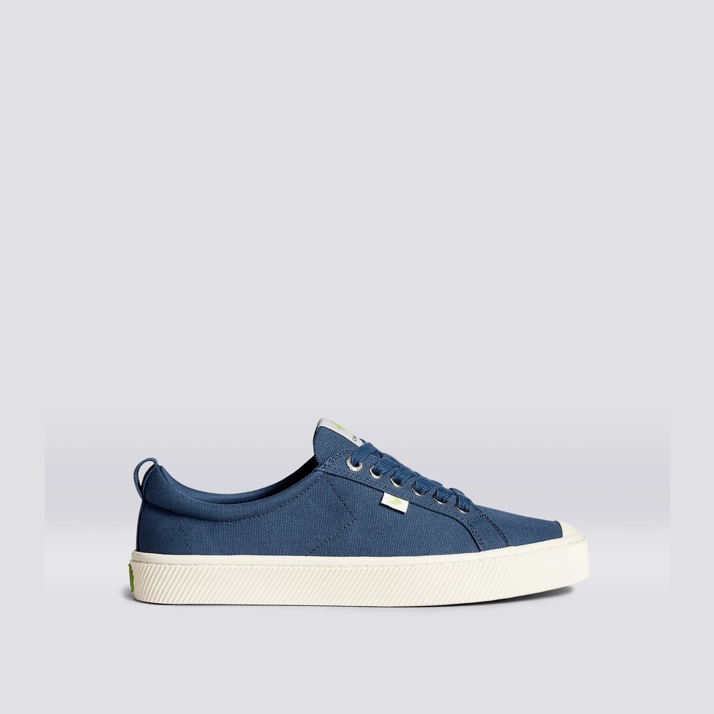 OCA LOW Cariuma Low Top Tela Vegan Bleu Homme | ABA-4666317